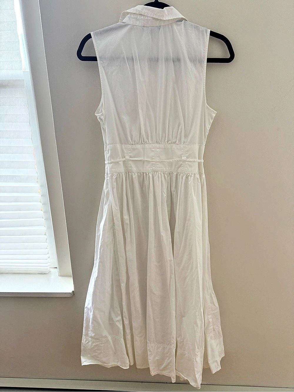 J.Crew Fitted-Waist Shirt-Dress in Cotton Poplin - Picture 3 of 5
